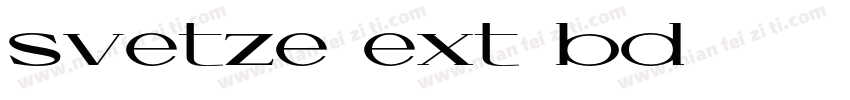 svetze ext bd字体转换